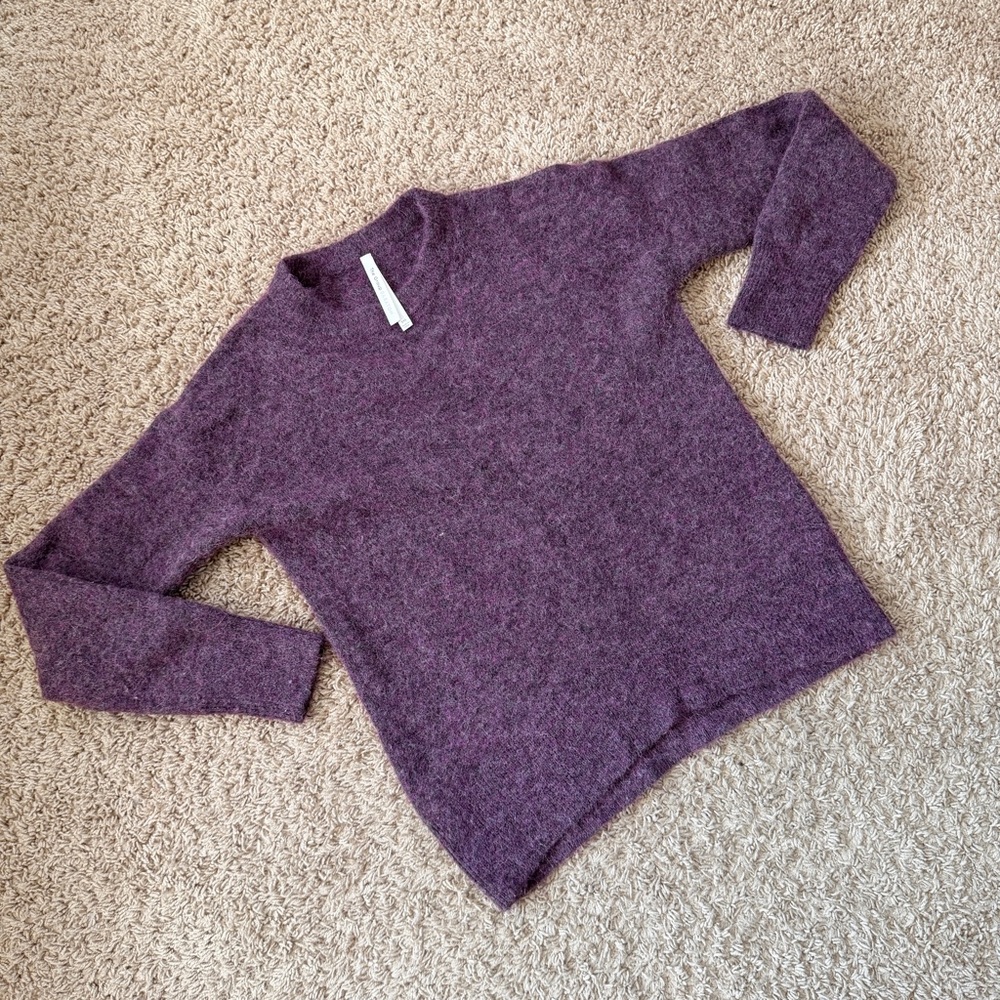 Babaton Heathered Purple Knit Top